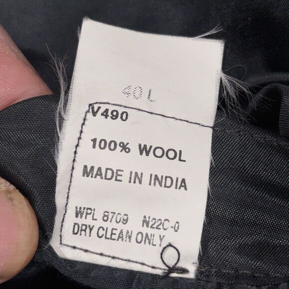 NAUTICA Men’s 100% Wool Navy  Blazer Metal Anchor Buttons Size 40L Yacht Boating - Picture 16 of 16